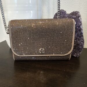 Tory Burch Emerson Chain Crossbody Wallet.